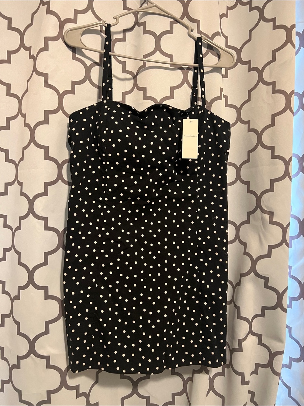 Polka Dot Black & White Sleeveless Sundress